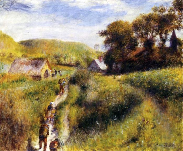 Pierre-Auguste Renoir Oil Painting - The vintagers