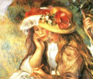Artist Pierre-Auguste Renoir's Work - Two Girls Reading