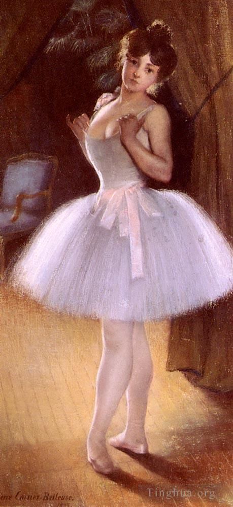 Pierre Carrier-Belleuse Oil Painting - Danseuse ballet dancer