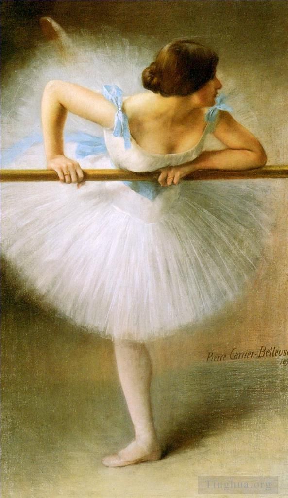 Pierre Carrier-Belleuse Oil Painting - La Danseuse ballet dancer