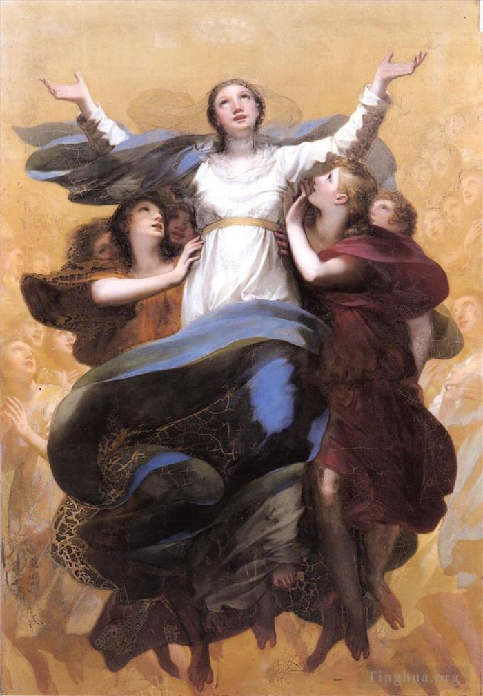 Pierre-Paul Prud'hon Oil Painting - LAssomption de la Vierge