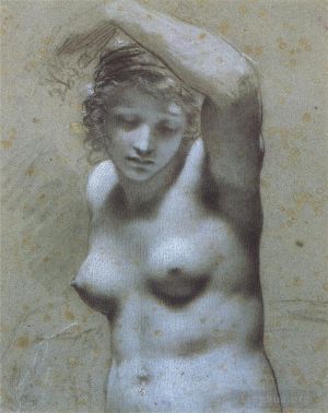 Artist Pierre-Paul Prud'hon's Work - Femme nue en buste