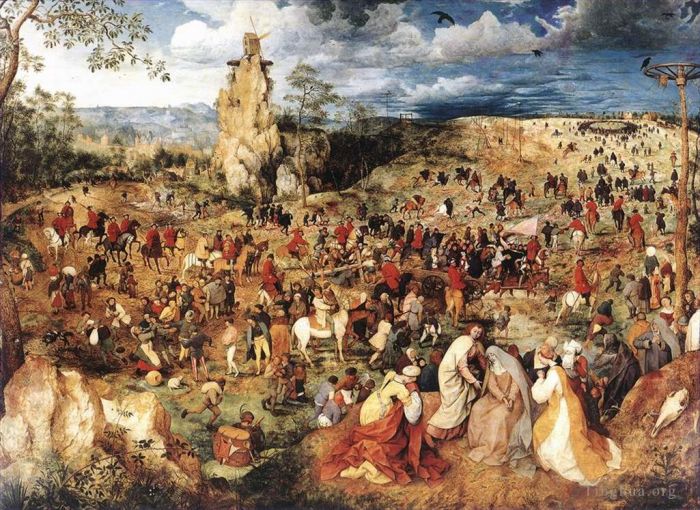 Pieter Brueghel the Elder Oil Painting - Christ Carrying The Cross