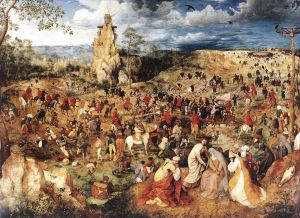 Artist Pieter Brueghel the Elder's Work - Christ Carrying The Cross