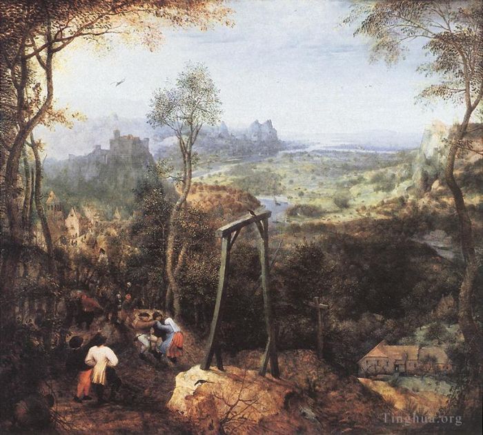 Pieter Brueghel the Elder Oil Painting - Magpie On The Gallow