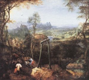 Artist Pieter Brueghel the Elder's Work - Magpie On The Gallow