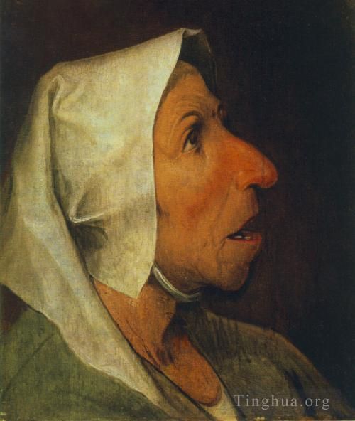 Pieter Brueghel the Elder Oil Painting - Portrait Of An Old Woman