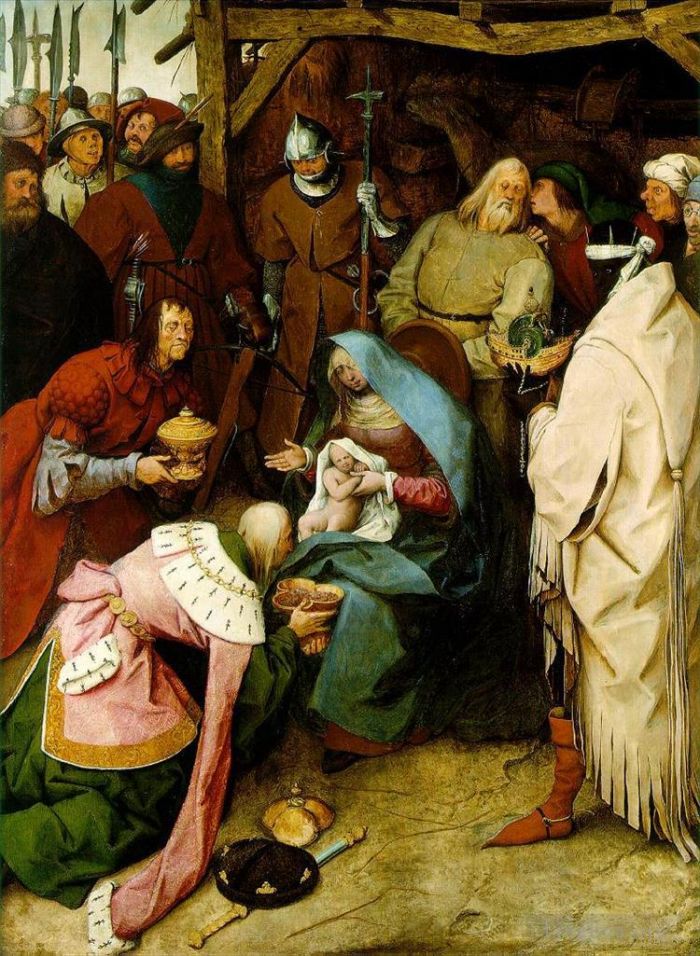 Pieter Brueghel the Elder Oil Painting - The Adoration Of The Kings