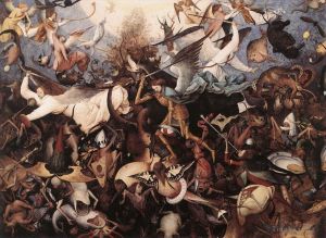 Artist Pieter Brueghel the Elder's Work - The Fall Of The Rebels Angels
