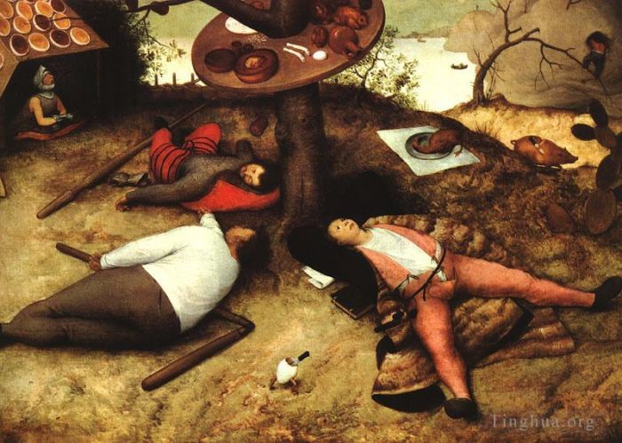 Pieter Brueghel the Elder Oil Painting - The Land Of Cockayne