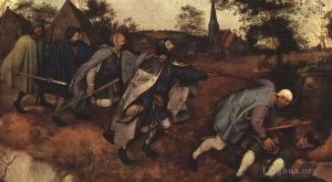 Artist Pieter Brueghel the Elder's Work - The Blind Leading The Blind (The Parable of the Blind)
