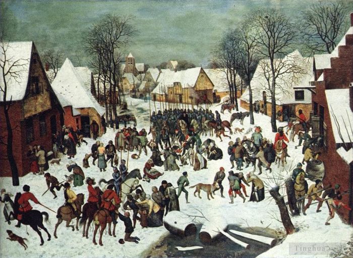 Pieter Brueghel the Elder Oil Painting - The Slaughter Of The Innocents