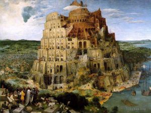 Artist Pieter Brueghel the Elder's Work - The Tower Of Babel 1563