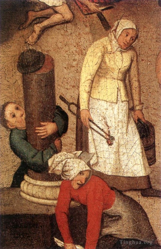 Pieter Bruegel the Younger Oil Painting - Proverbs 1