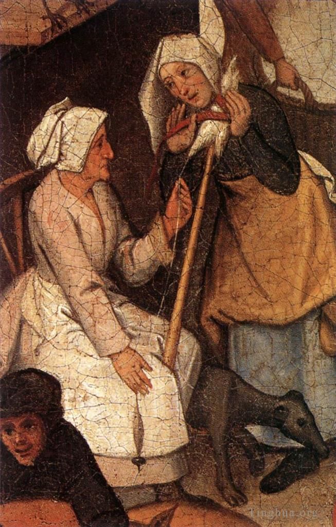Pieter Bruegel the Younger Oil Painting - Proverbs 3