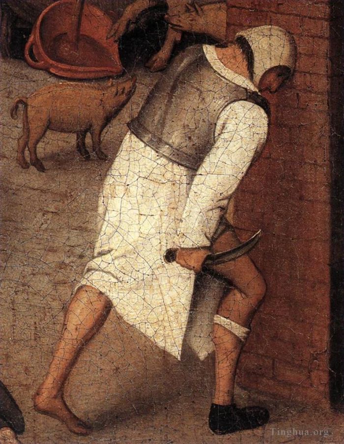 Pieter Bruegel the Younger Oil Painting - Proverbs 4