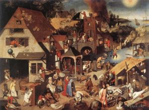Artist Pieter Bruegel the Younger's Work - Proverbs