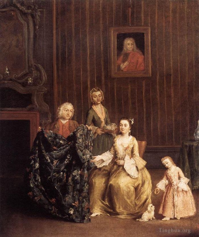 Pietro Longhi Oil Painting - The Tailor