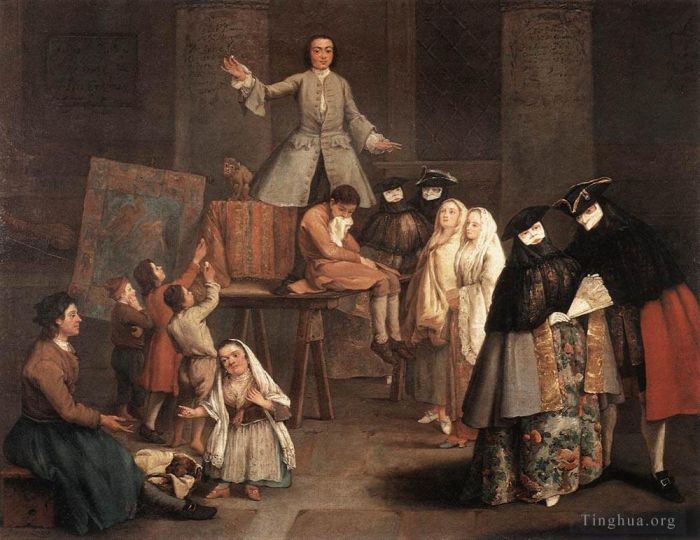 Pietro Longhi Oil Painting - The Tooth Puller