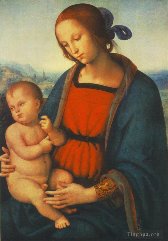Pietro Perugino Oil Painting - Madonna with Child 1501