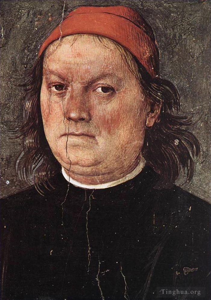 Pietro Perugino Oil Painting - Self Portrait