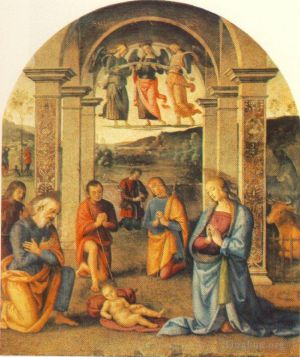 Artist Pietro Perugino's Work - The Presepio 1498