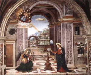 Artist Bernardino di Betto's Work - Annunciation
