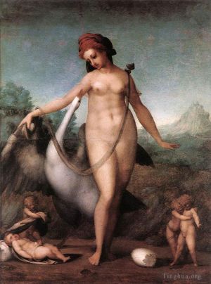 Artist Jacopo da Pontormo's Work - Leda And The Swan