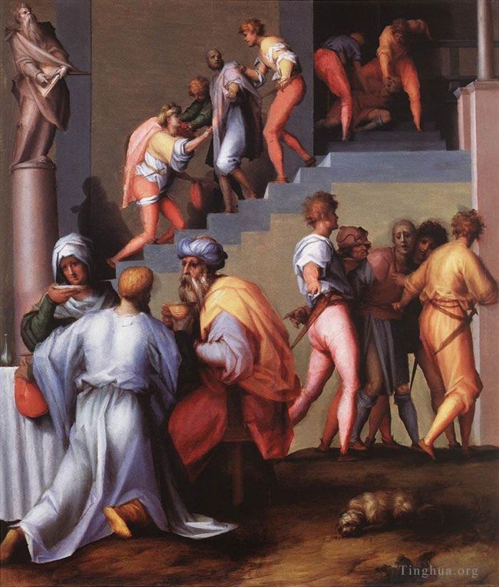 Jacopo da Pontormo Oil Painting - Punishment Of The Baker