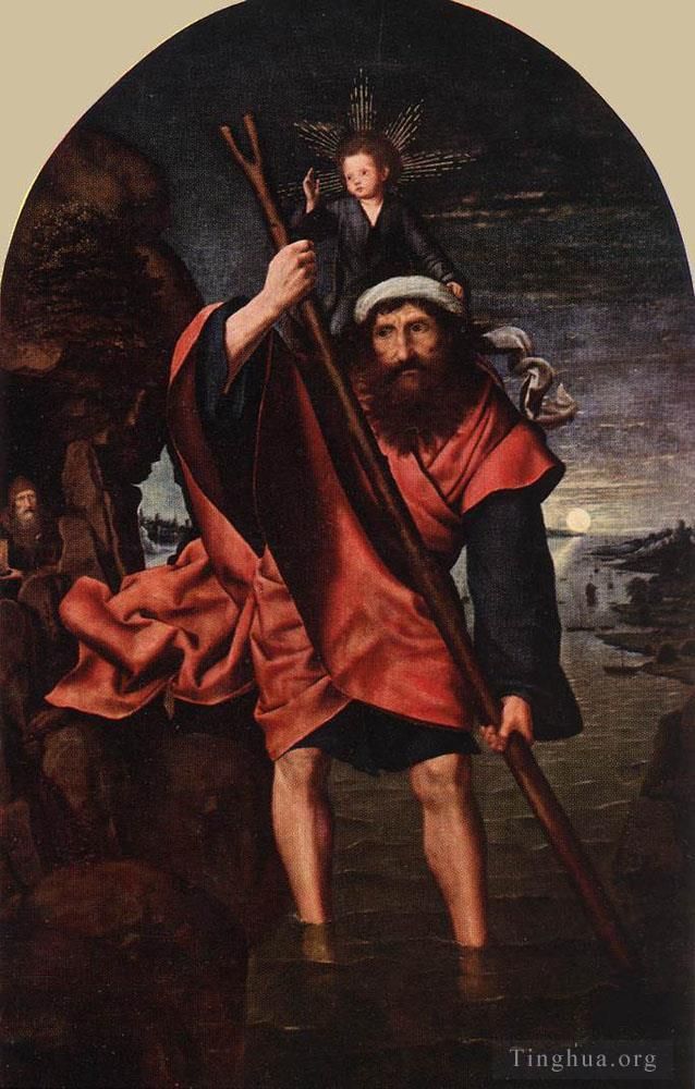 Quentin Matsys Oil Painting - St Christopher