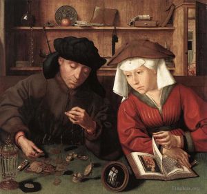 Artist Quentin Matsys's Work - The Moneylender and his Wife
