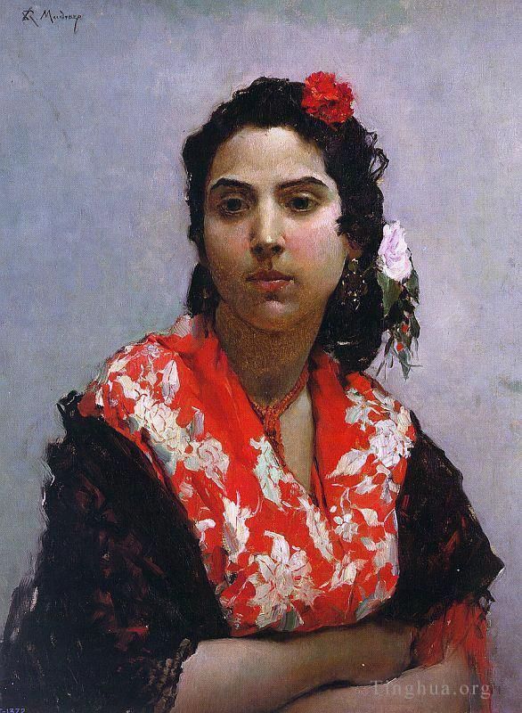 Raimundo de Madrazo y Garreta Oil Painting - A Gypsy