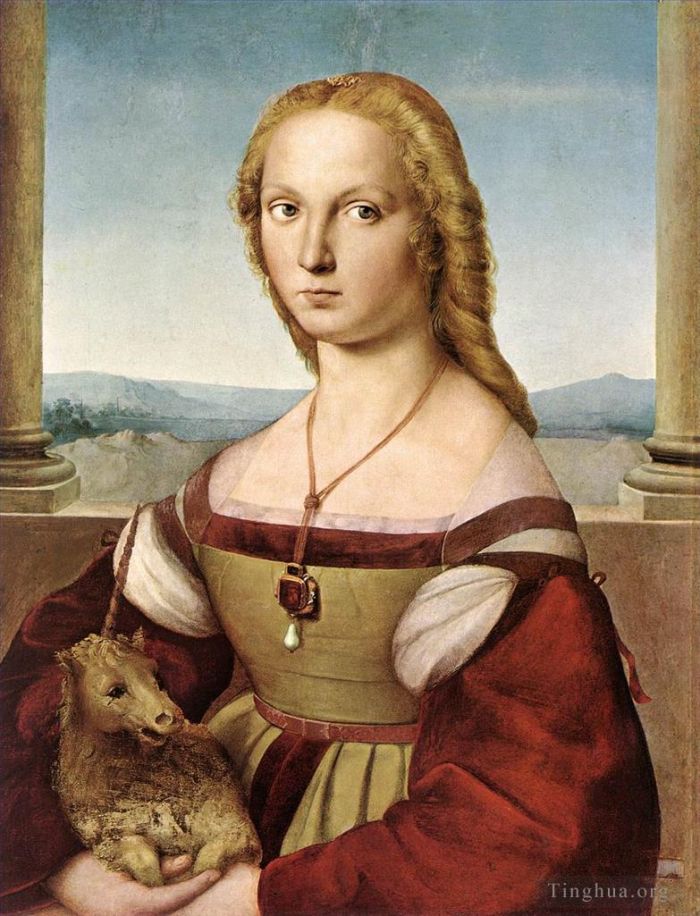 Raphael Oil Painting - Lady with a Unicorn