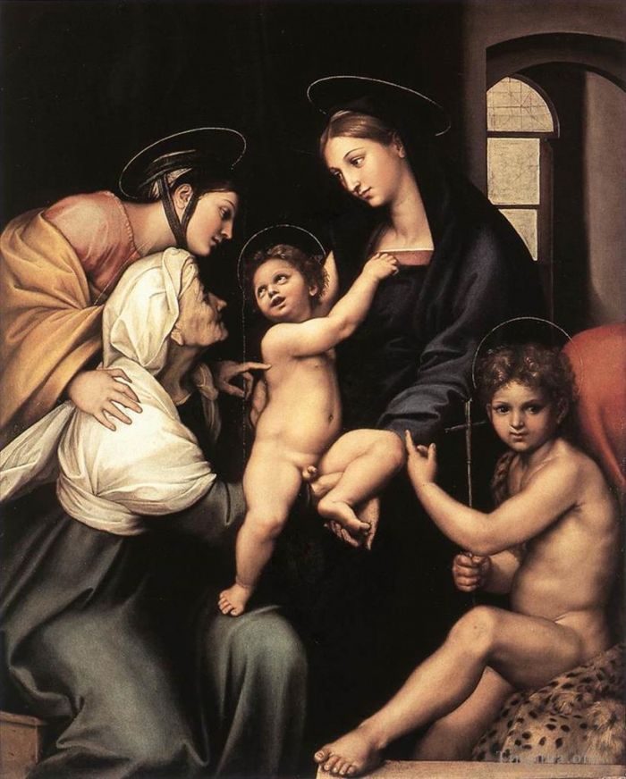 Raphael Oil Painting - Madonna dell Impannata