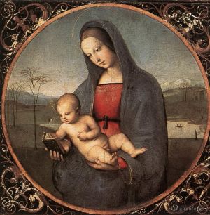 Artist Raphael's Work - Madonna and Child with the Book Connestabile Madonna