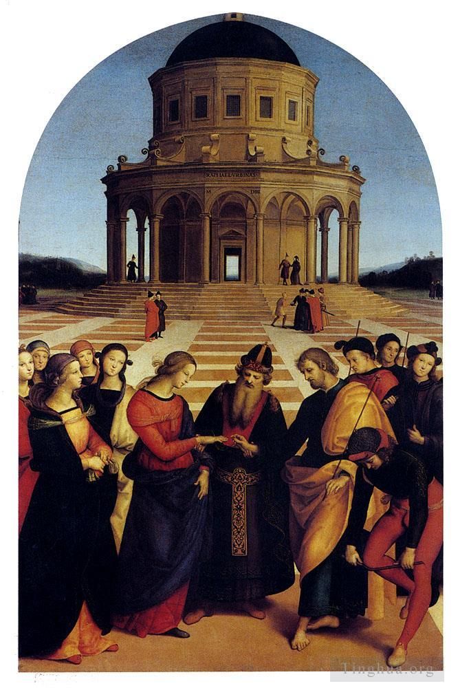 Raphael Oil Painting - Marriage Of The Virgin