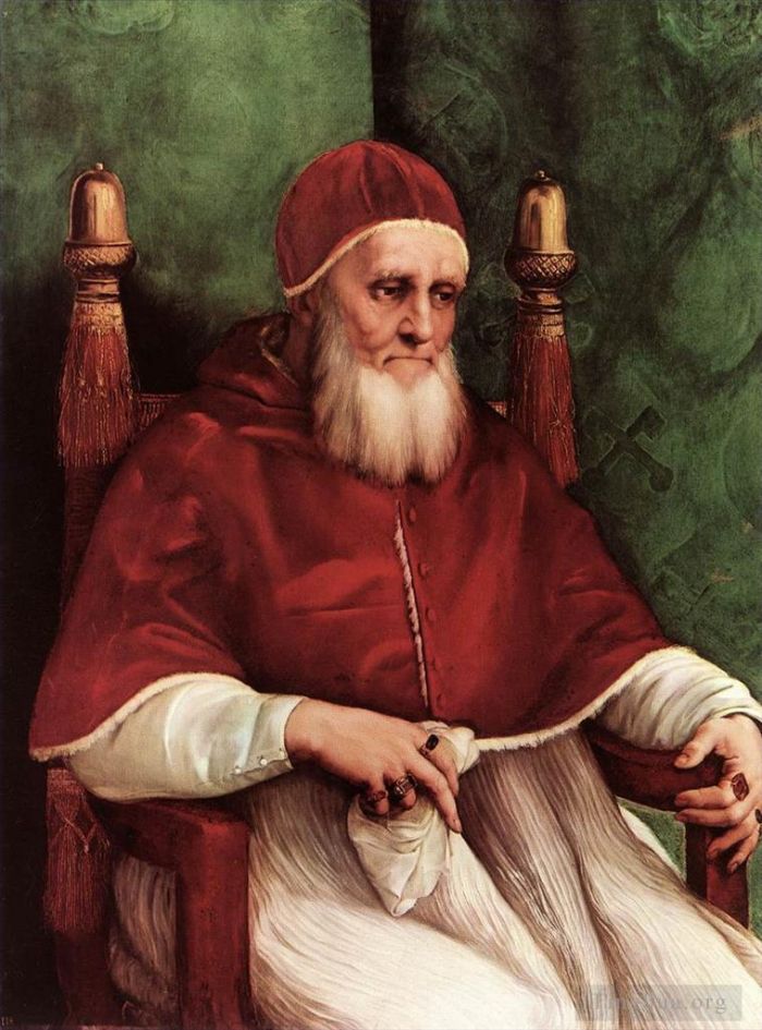 Raphael Oil Painting - Portrait of Julius II 1511