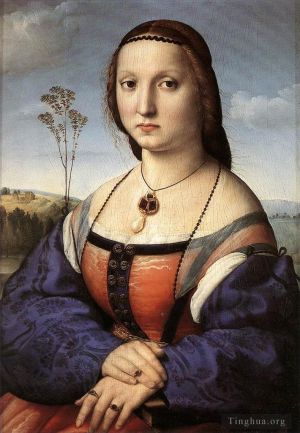 Artist Raphael's Work - Portrait of Maddalena Doni