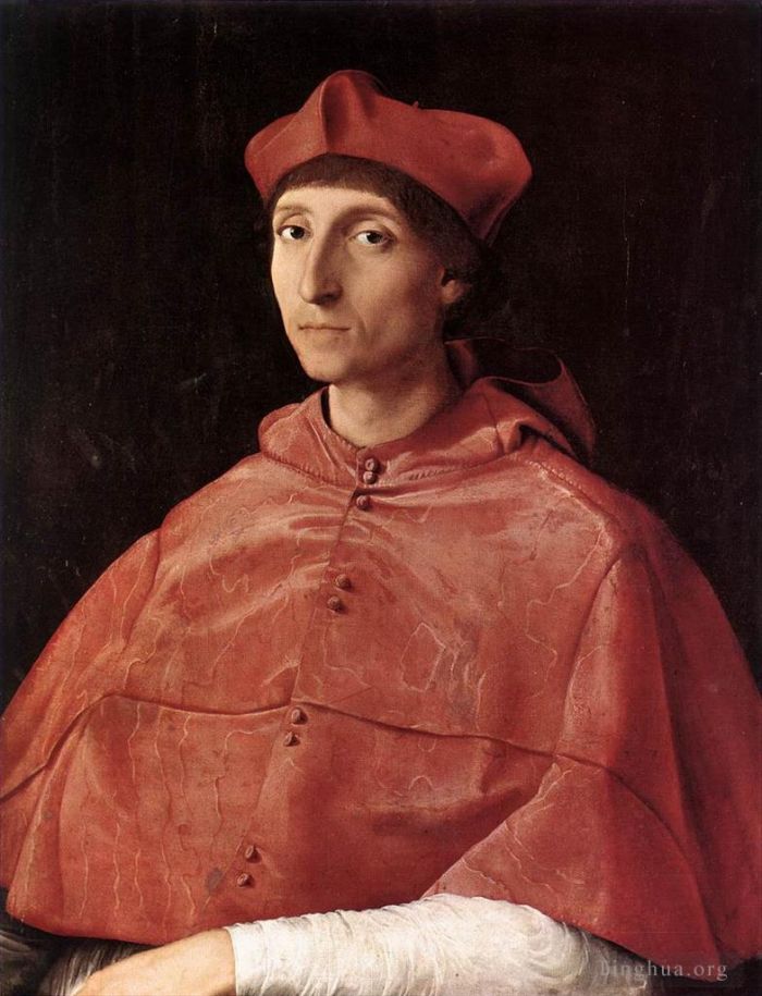 Raphael Oil Painting - Portrait of a Cardinal