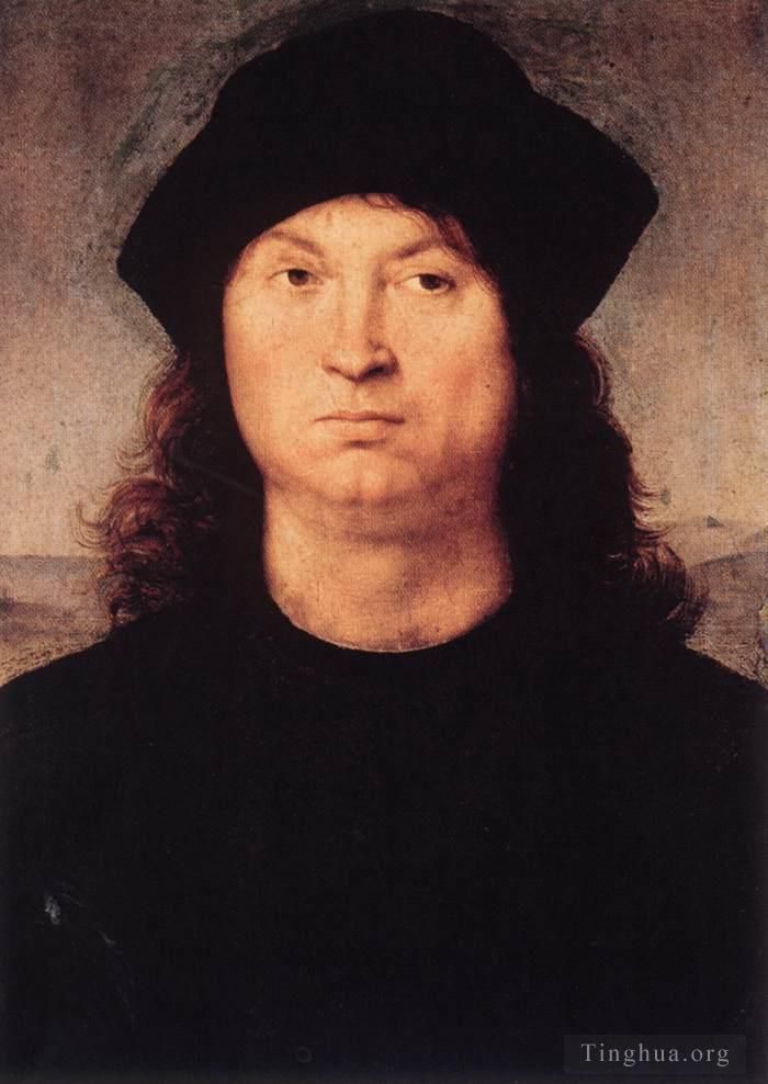 Raphael Oil Painting - Portrait of a Man