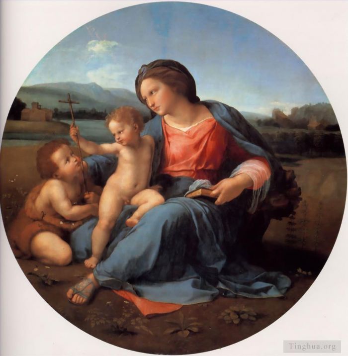 Raphael Oil Painting - The Alba Madonna