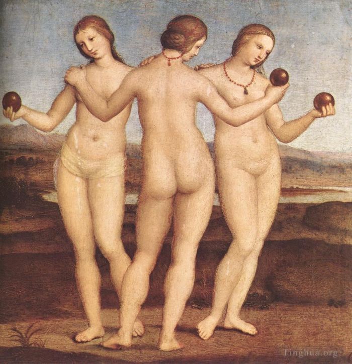 Raphael Oil Painting - The Three Graces