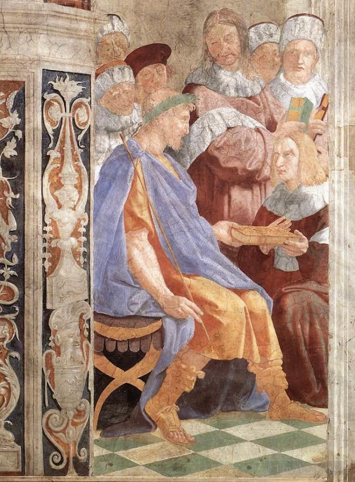 Raphael Various Paintings - Justinian Presenting the Pandects to Trebonianus