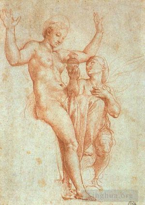 Artist Raphael's Work - Psyche Offering Venus the Water of Styx