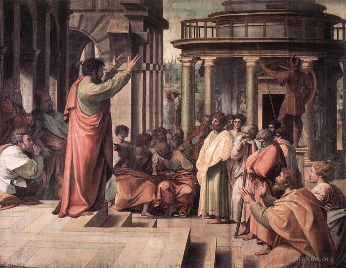 Raphael Various Paintings - St Paul Preaching in Athens