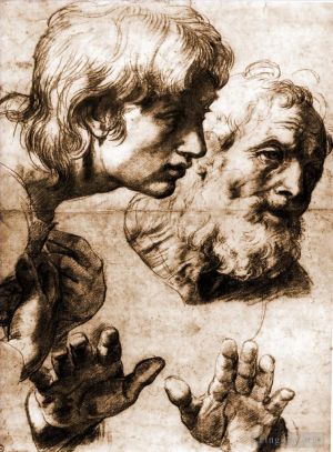 Artist Raphael's Work - Studies for the Transfiguration