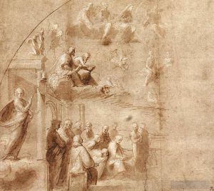 Artist Raphael's Work - Study for the Disputa