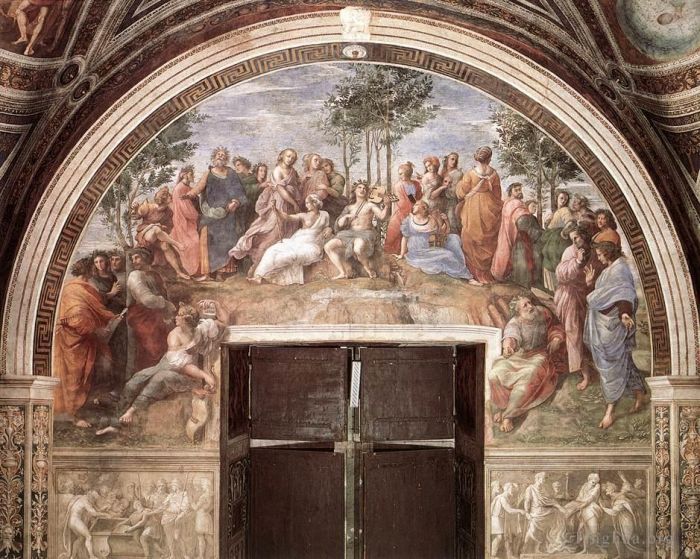 Raphael Various Paintings - The Parnassus