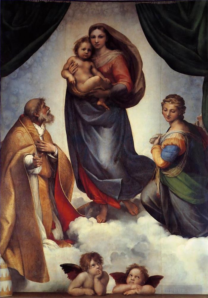 Raphael Various Paintings - The Sistine Madonna