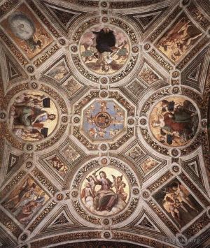 Artist Raphael's Work - The Stanza della Segnatura Ceiling